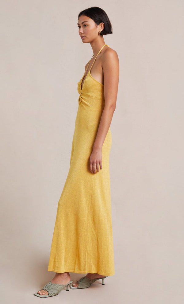 Amalia Knit Maxi Dress - Rust
