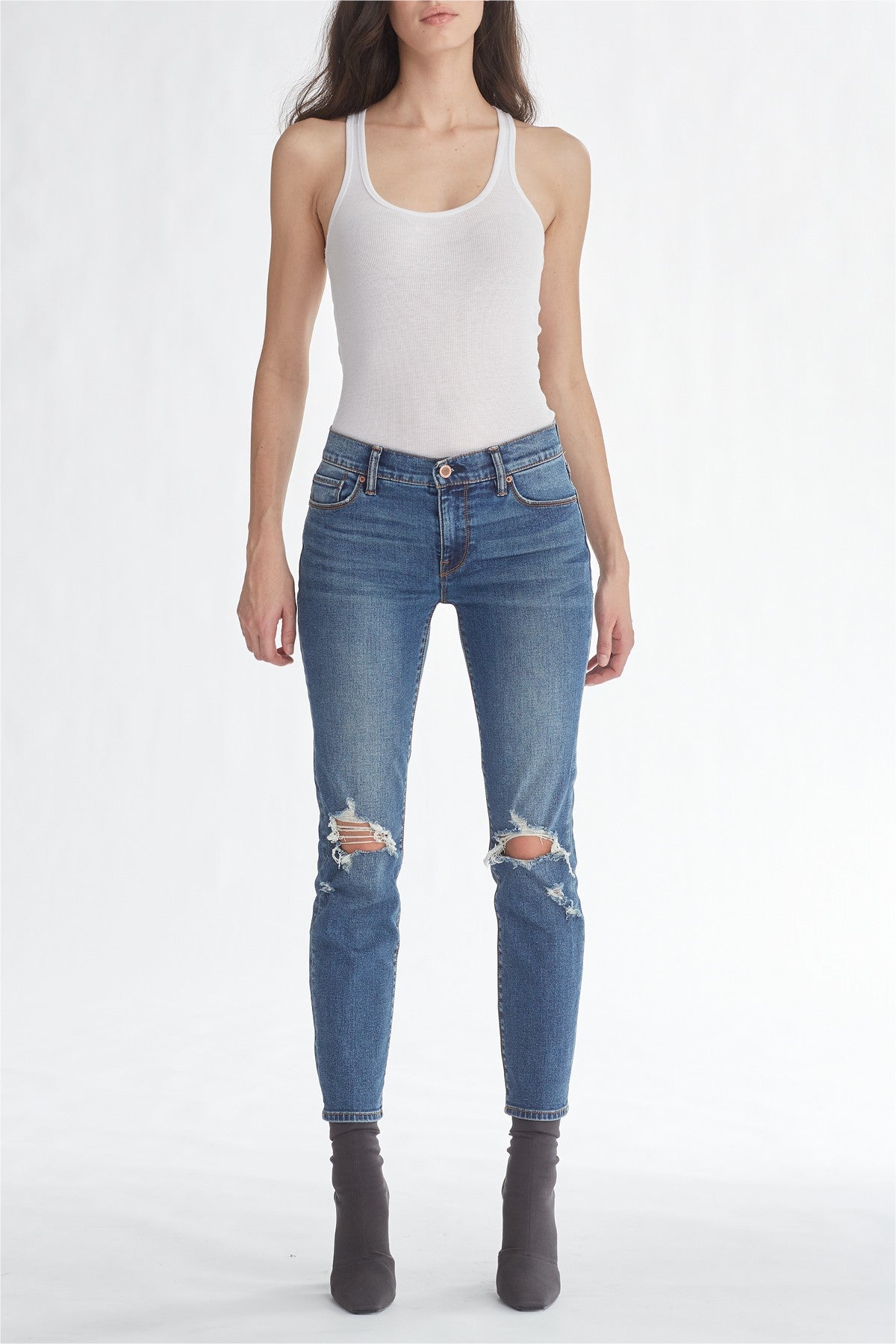 Hudson Tally Midrise Skinny Crop Jeans– 25 South Boutiques