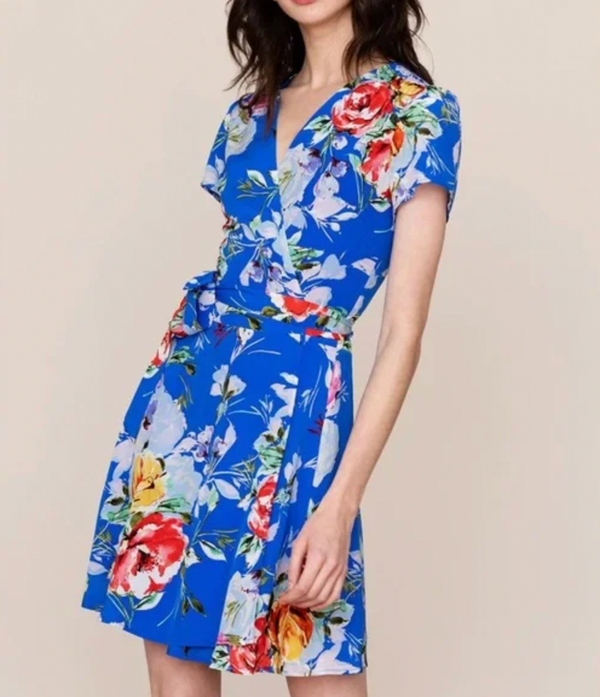 Liz Romper - Blue Floral
