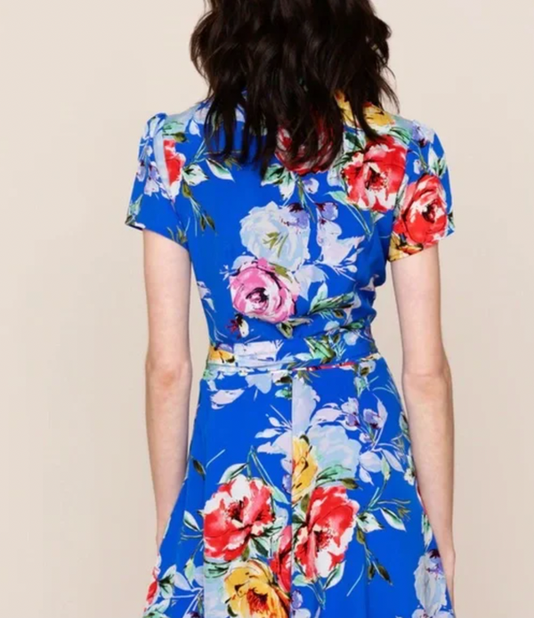 Liz Romper - Blue Floral